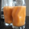 Carrot, apple, ginger and celery juice, perfect for after a workout