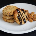Double Almond Chocolate Coated Cookies