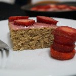 Strawberry & Almond Cake, a delight for dessert or afternoon tea.