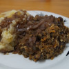 Vegan Haggis served with Clapshot & Red Wine Gravy