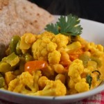 Goan Vegetable Curry with Spiced Chapatis