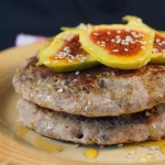 Fig, Sesame Seed and Maple Syrup Pancakes