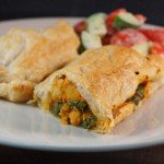 Curry Chickpea & Potato Pie, ideal comfort food.