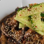 Quick & Easy Mushroom & Beansprout Teriyaki with Soba Noodles