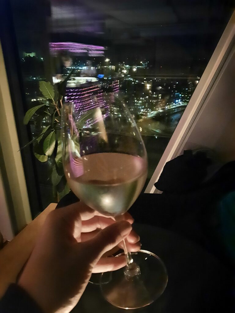 Drinks at the Sky Bar, Munch Museum Oslo