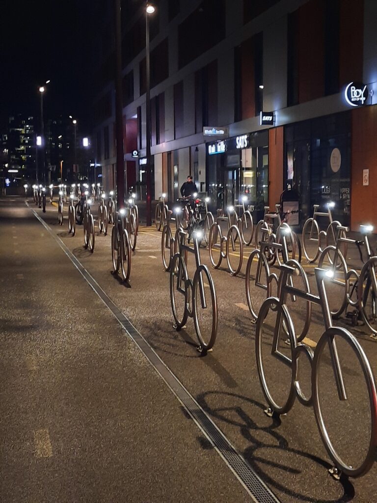 Bike Racks art installation Barcode Project Oslo