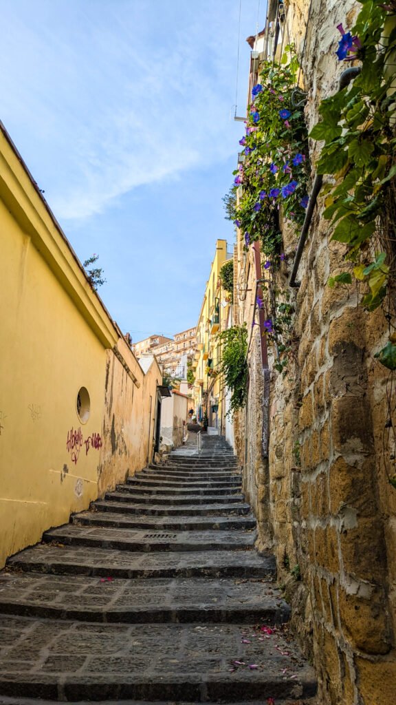 The walk up to Castel Sant'Elmo