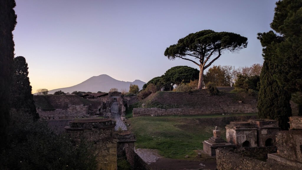 Sunset over Vesuvius